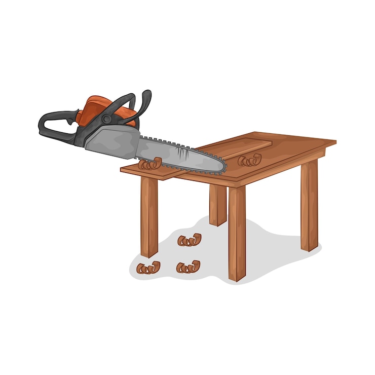 Vector saw illustration