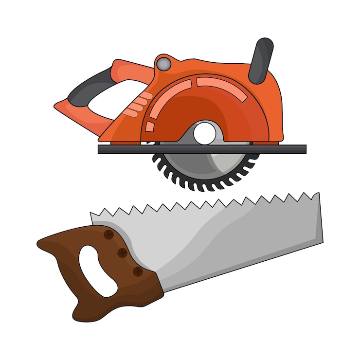 Vector saw illustration