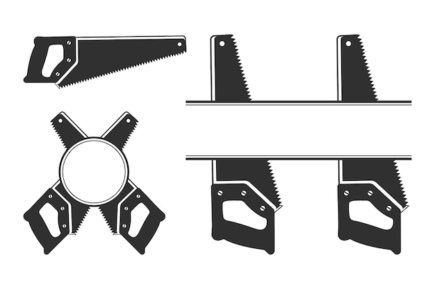 Vettore sega monogramma sega silhouette monogramma hardware monogramma hardware silhouette sega silhouette