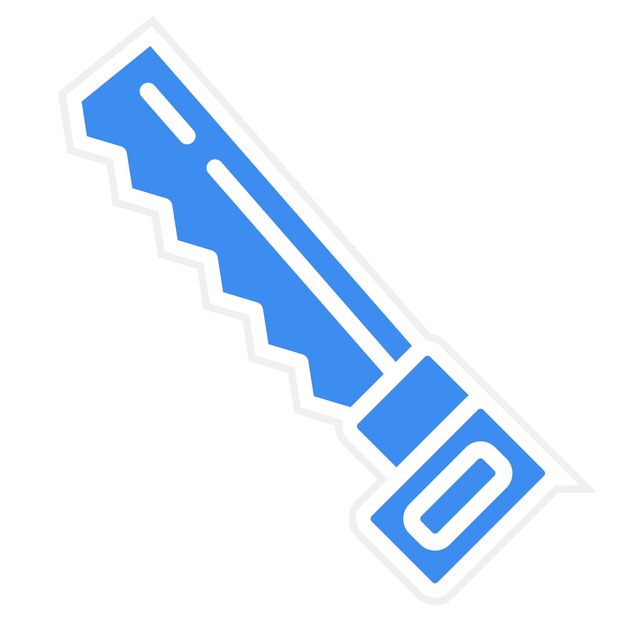 Vector sawing icon style