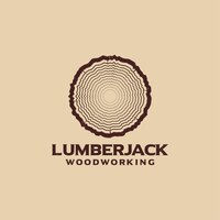 Sawmill logo wood lumberjack design