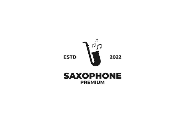 Saxophone icon logo design vector illustration