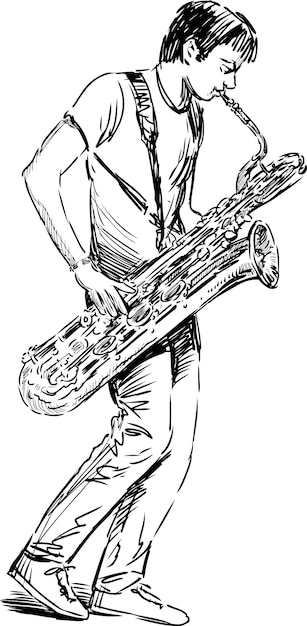 saxophone player