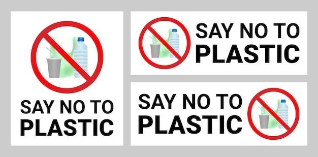Say No to Plastic Poster Collection 3d