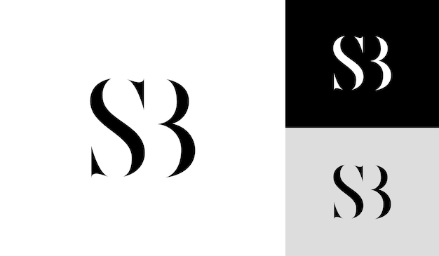 Логотип монограммы SB