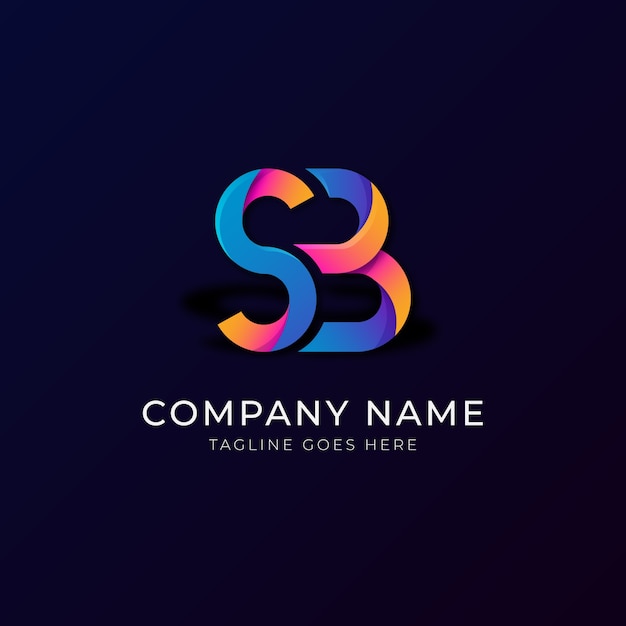 Vector sb logo design template