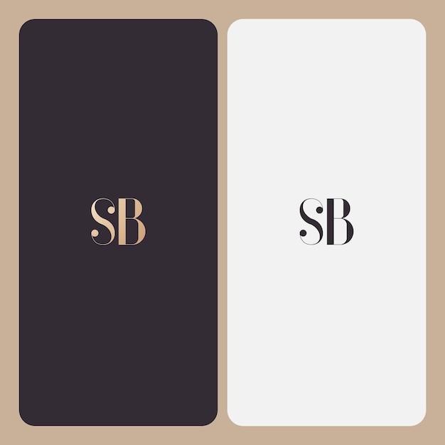 SB logo ontwerp vector afbeelding