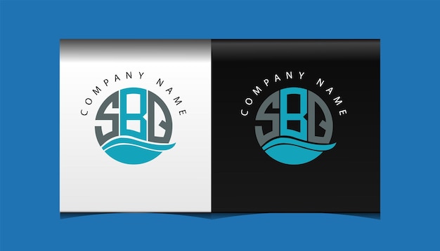 SBQ eerste moderne logo ontwerp vector pictogrammalplaatje
