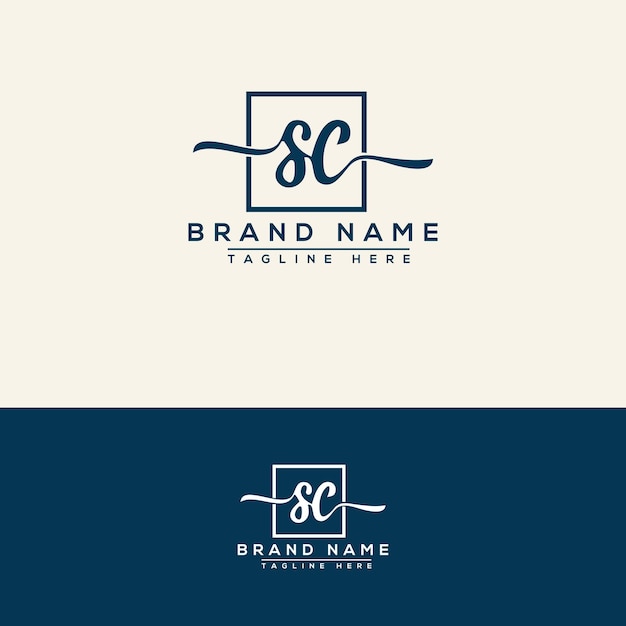 SC logo ontwerpsjabloon Vector grafische branding Element.
