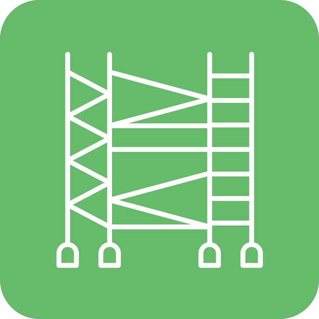 Immagine vettoriale dell'icona dello scaffolding può essere utilizzata per i miglioramenti domestici