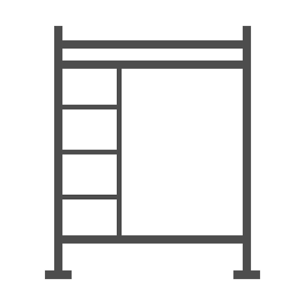 Scaffolding icon vector