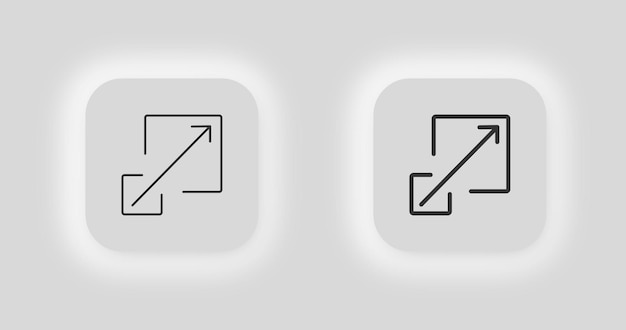 Scalability icon Scalable illustration symbol scale enlarge vector