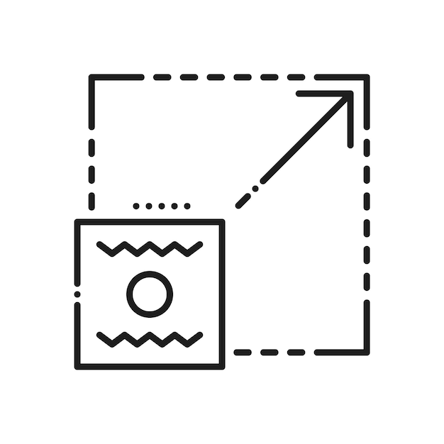 Scalability icon Scalable sign scale enlarge vector Reduce expand resize zoom and change increase symbol Scaling decrease arrow changing size