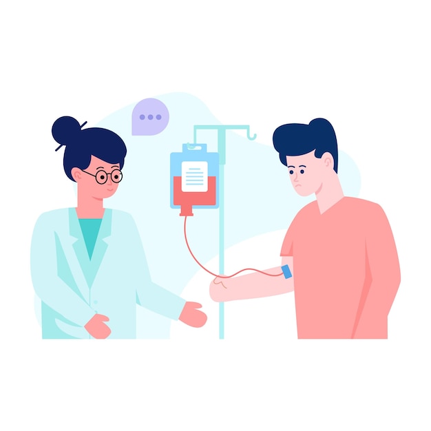 Vector a scalable flat illustration design of medical test