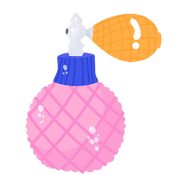 Vector a scalable flat sticker of perfume