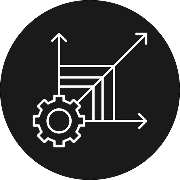 Scalable system vector icon can be used for data analytics iconset