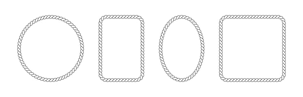 Scallop frames are round Outline of circle different sized lace edges of element borders