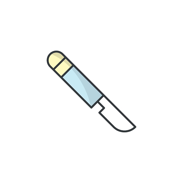 Scalpel icon vector ontwerp sjablonen geïsoleerd op witte achtergrond