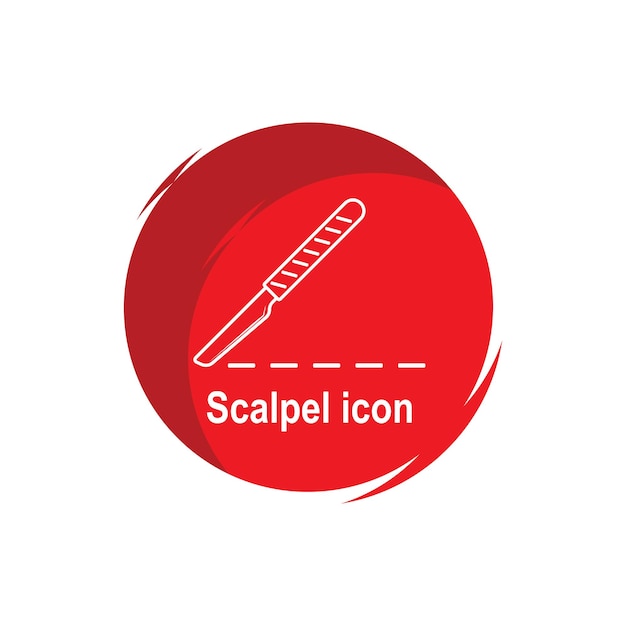 Scalpel icon vector