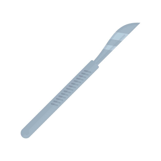 Scalpelpictogram Vlakke afbeelding van scalpel vectorpictogram voor webontwerp
