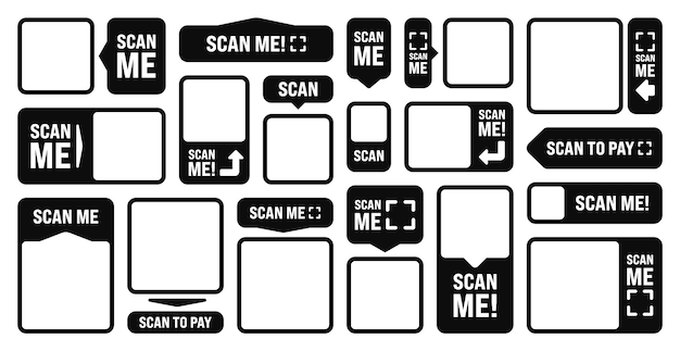 Scan me lege sticker online betaling speciale aanbieding verkoop stickers winkelen korting label of