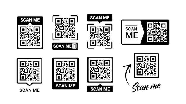Scan Me QR Code ontwerpcollectie