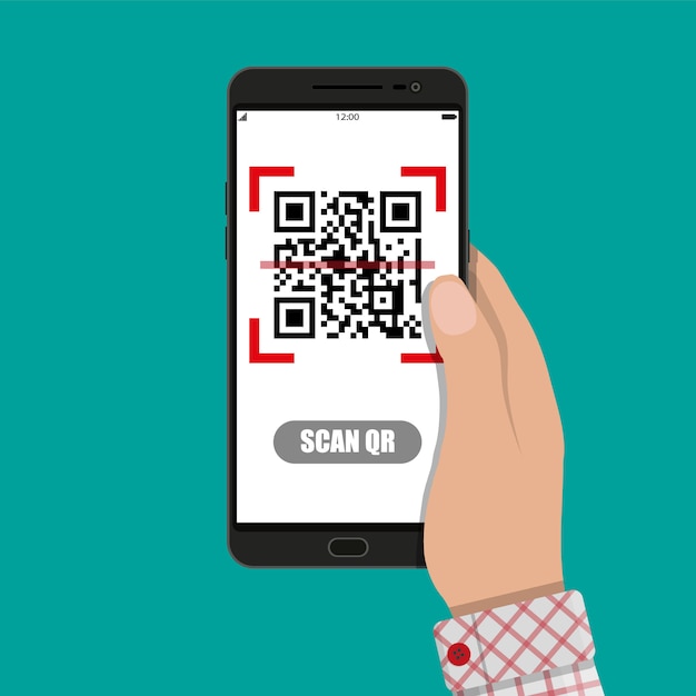 Сканирование QR-кода на мобильный телефон