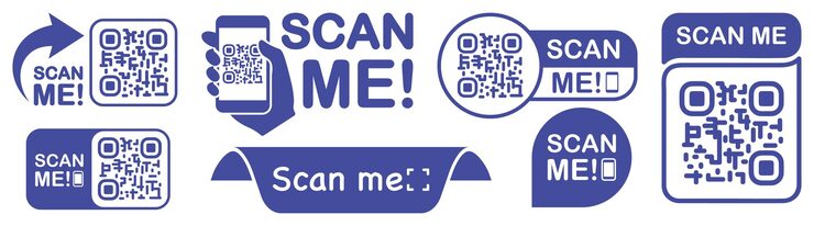 Vector scan qr code scan qr code flat icon with phone qr code template for mobile app payment and discounts barcode mobile payment and quick response codes scan me with smartphone vector illustration