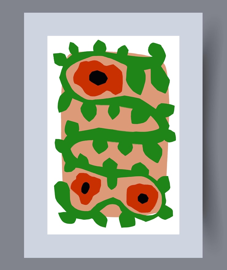 Vector scandinavian abstract vector print set