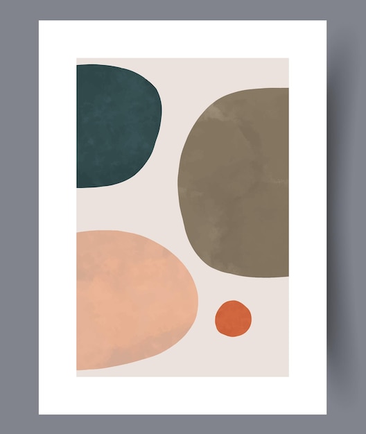 Scandinavian abstract vector print set