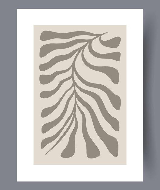 Scandinavian abstract vector print set