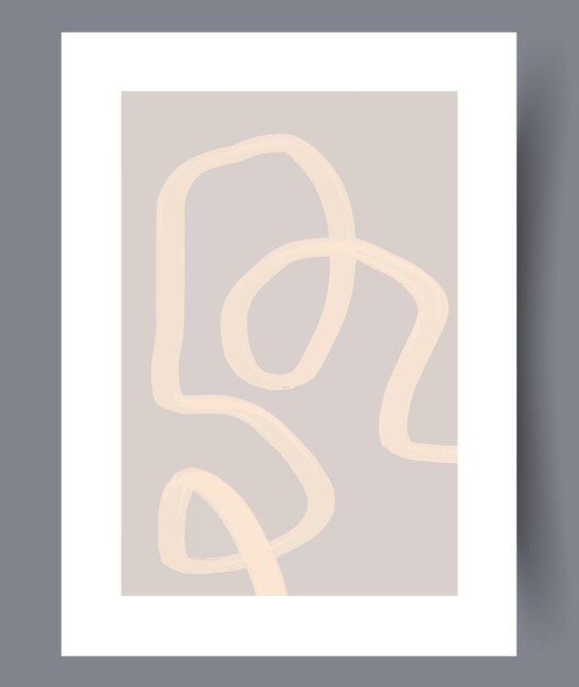 Scandinavian abstract vector print set