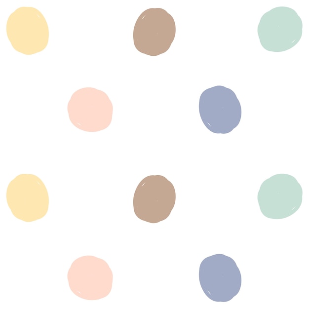 Scandinavian boho minimalist nordic style dots print cute pastel color