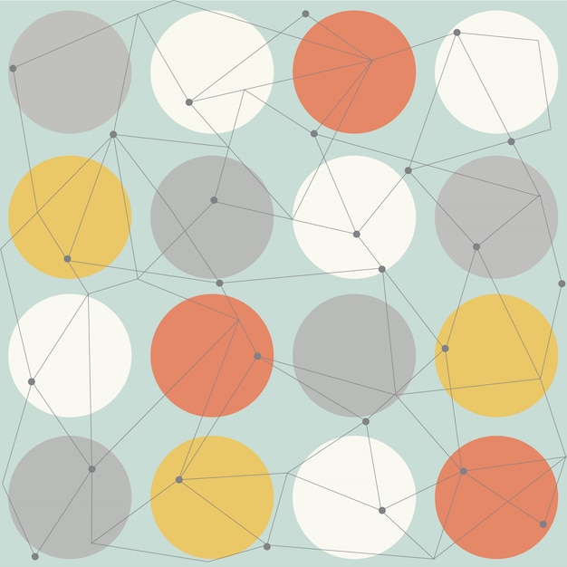 Vector scandinavian geometric modern seamless pattern