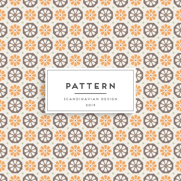 Scandinavian seamless pattern. Fabric print design