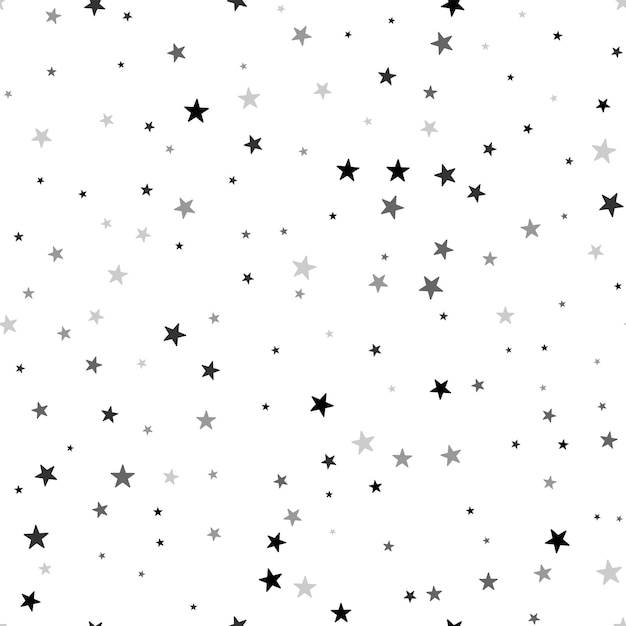 Scandinavian seamless pattern with stars Stock vector