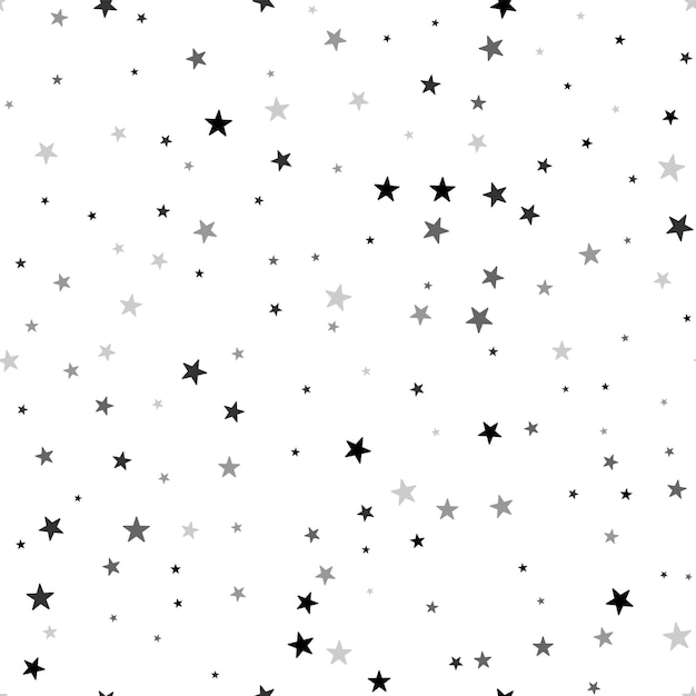 Vector scandinavian seamless pattern with stars stock vector