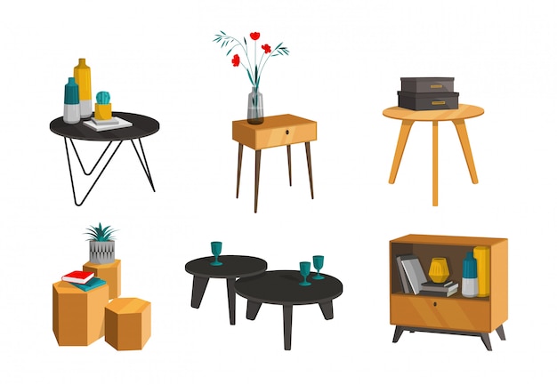 Scandinavian style set vector elements