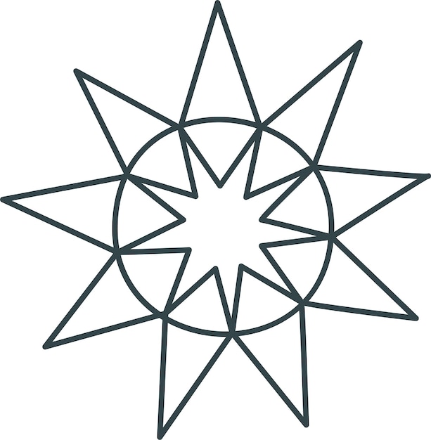 Vector scandinavian style star