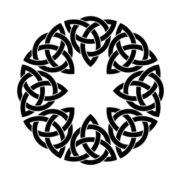 Vector scandinavian viking symbols circle