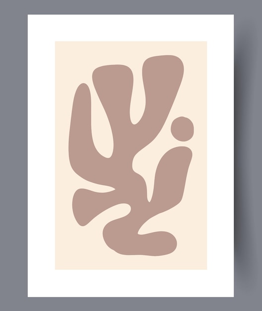 Scandinavische abstracte vectorprint set