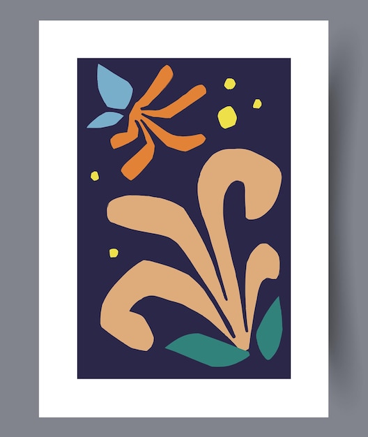 Scandinavische abstracte vectorprint set