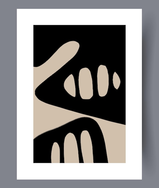 Scandinavische abstracte vectorprint set
