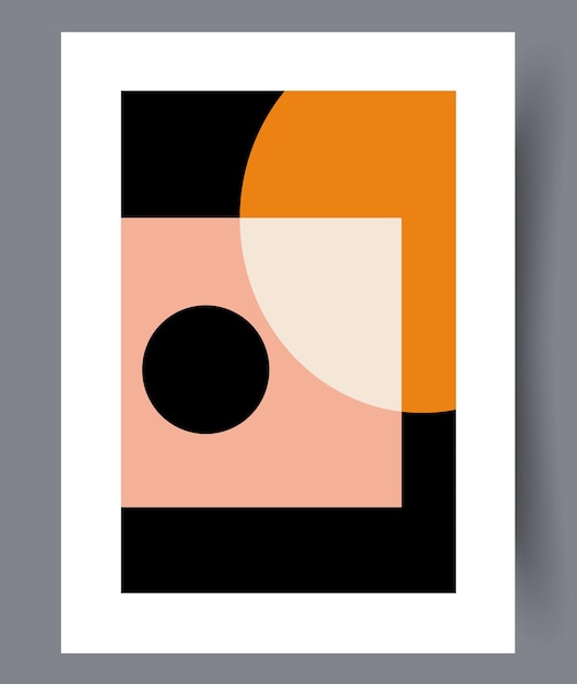 Scandinavische abstracte vectorprint set