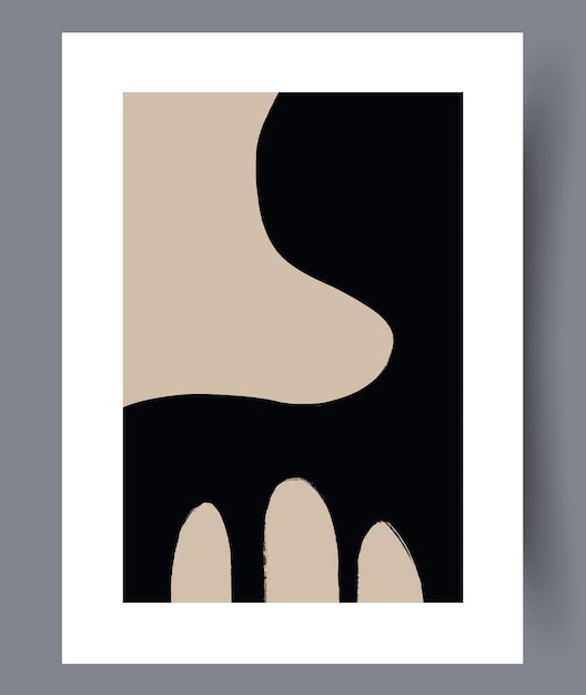 Scandinavische abstracte vectorprint set