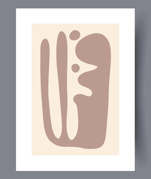 Scandinavische abstracte vectorprint set