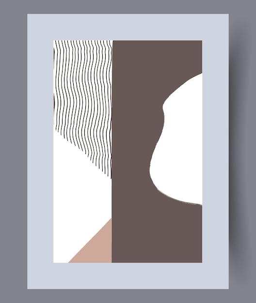 Vector scandinavische abstracte vectorprint set