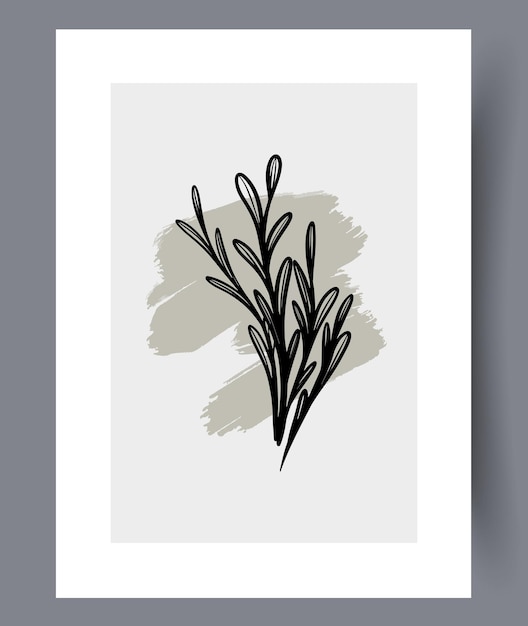 Scandinavische abstracte vectorprint set