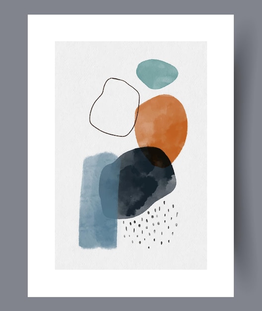 Scandinavische abstracte vectorprint set