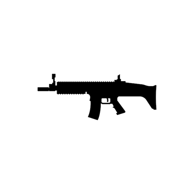 Vector scar gun icon vector template illustration logo design